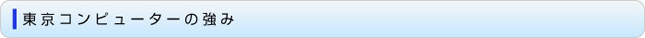 東京コンピューターの強み